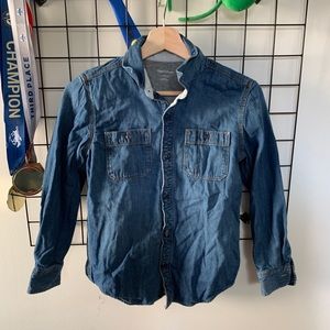Gap Kids Lined Denim Long Sleeve Boys L